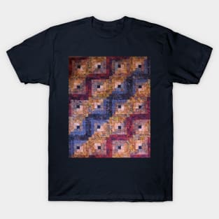 "Autumn Leaves" Log Cabin Quilt T-Shirt